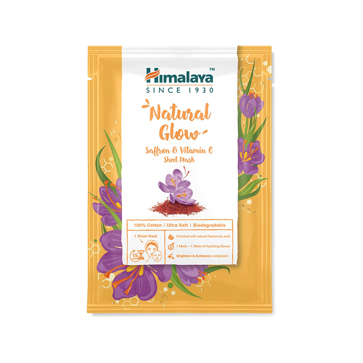 Natural Glow Saffron &amp; Vitamin C Sheet Mask 30ml