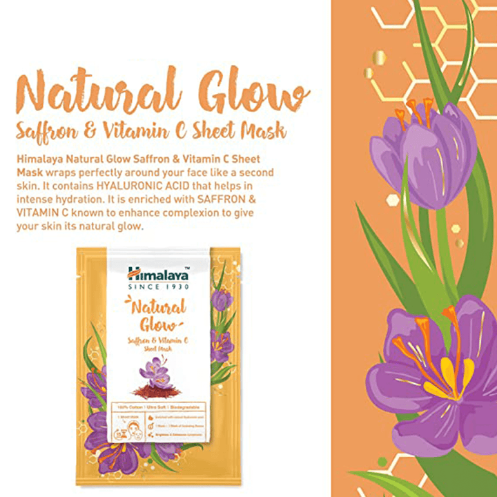 Natural Glow Saffron &amp; Vitamin C Sheet Mask