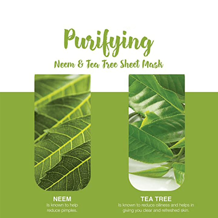 Purifying Neem &amp; Tea Tree Sheet Mask Key Ingredients