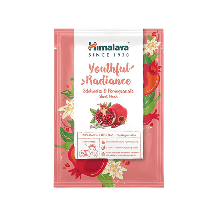 Youthful Radiance Edelweiss &amp; Pomegranate Sheet Mask 30ml